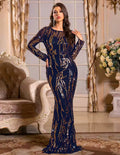 Robe de soirée à paillettes pour femmes