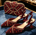 Nouvelle ensemble, élégant de chaussures à talons, plus sac