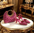 Ensemble escarpins et sac à main pour femme