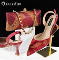 Ensemble escarpin et sac à main pour femme