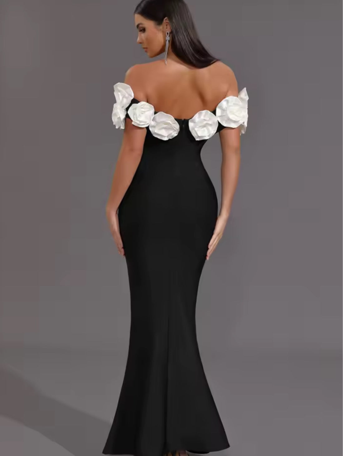 Robe de soirée sexy à fleurs pour femmes