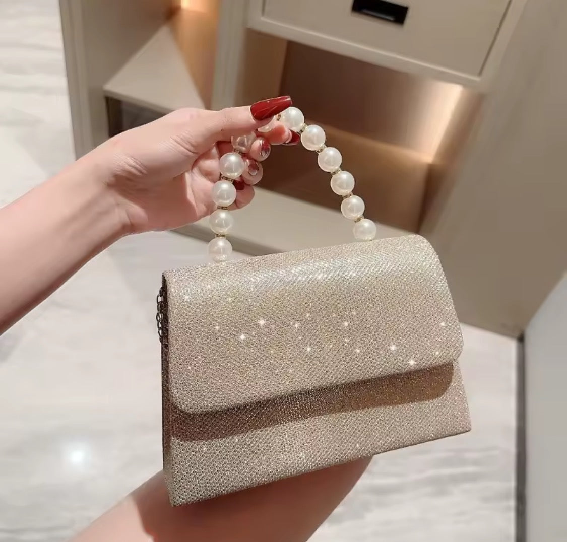 Sac de dîner à main à paillettes