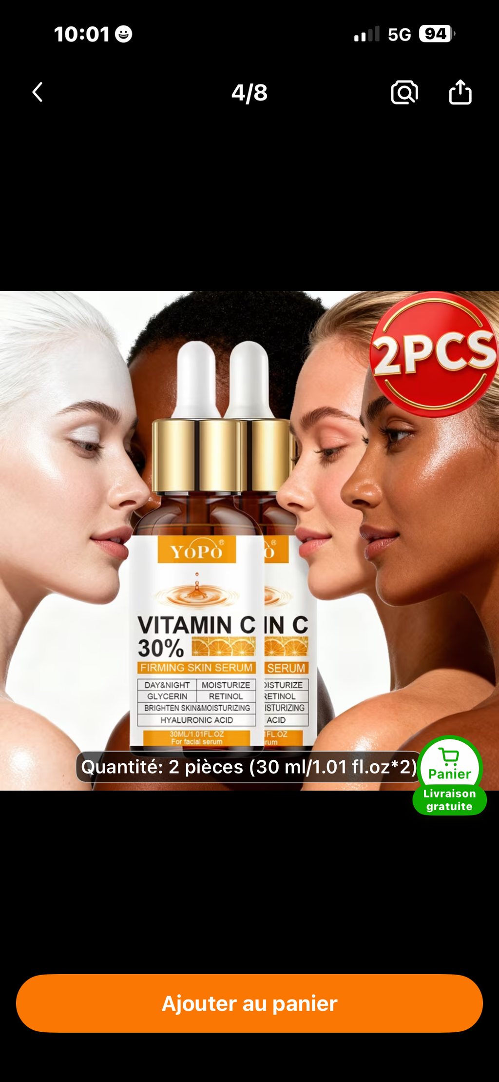 Sérum réparateur pour visage