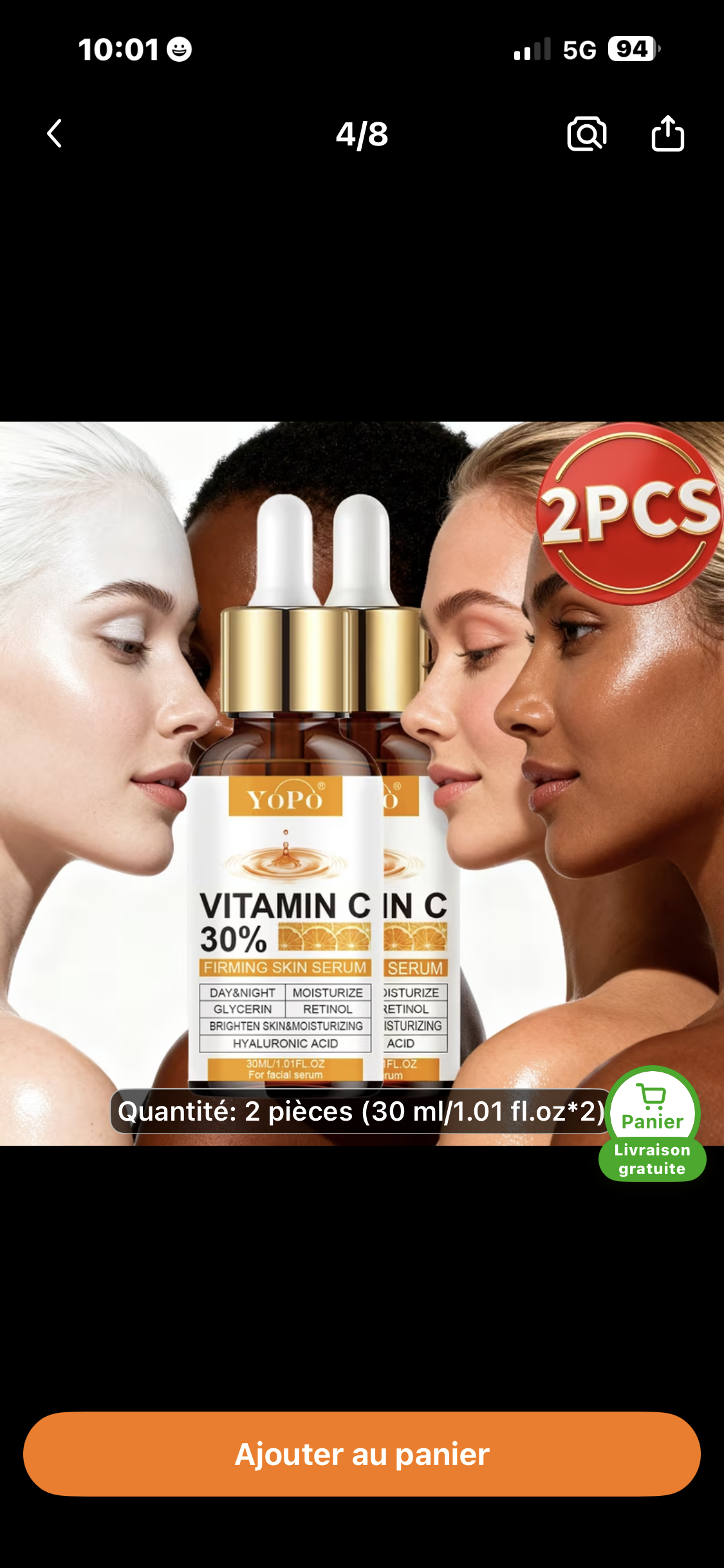 Sérum réparateur pour visage