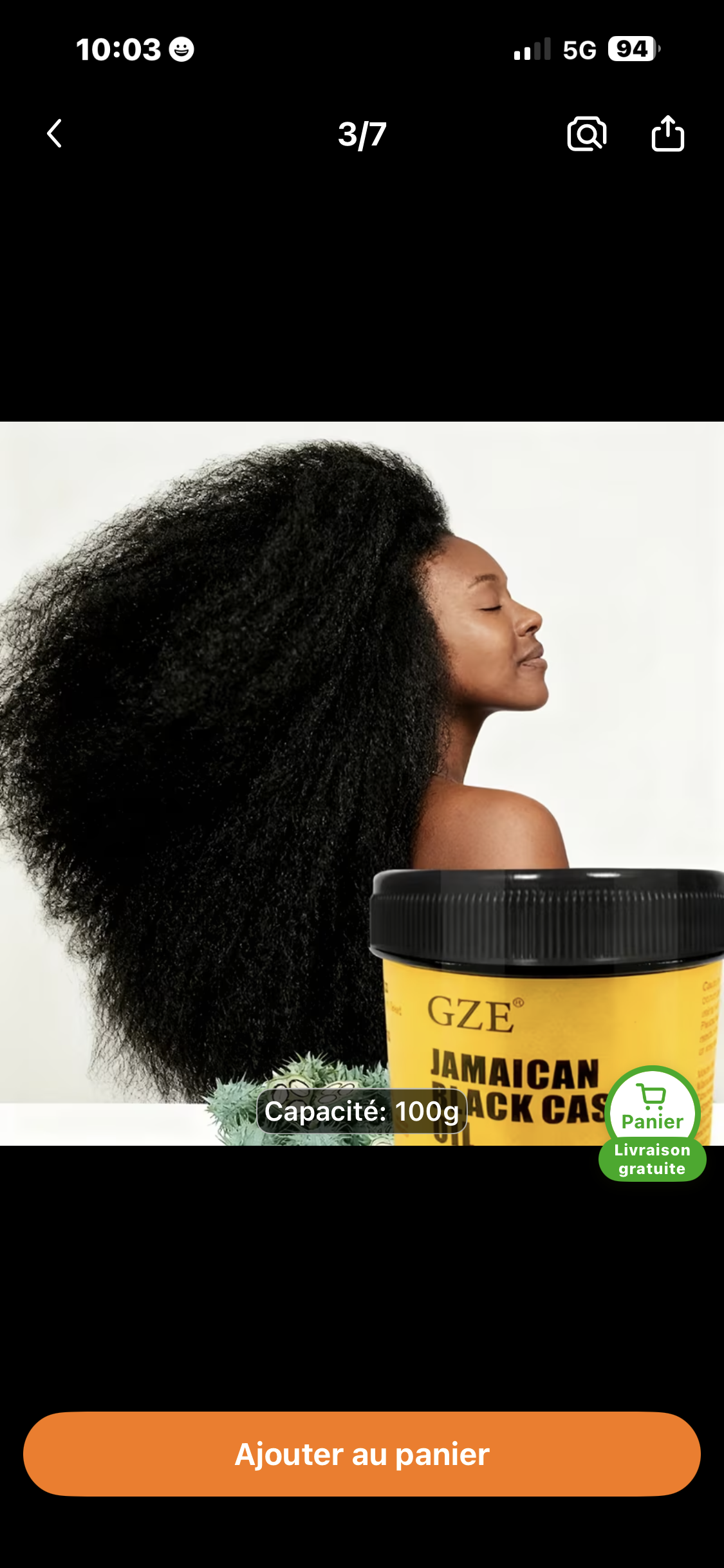 pommade pour la pousse de cheveux