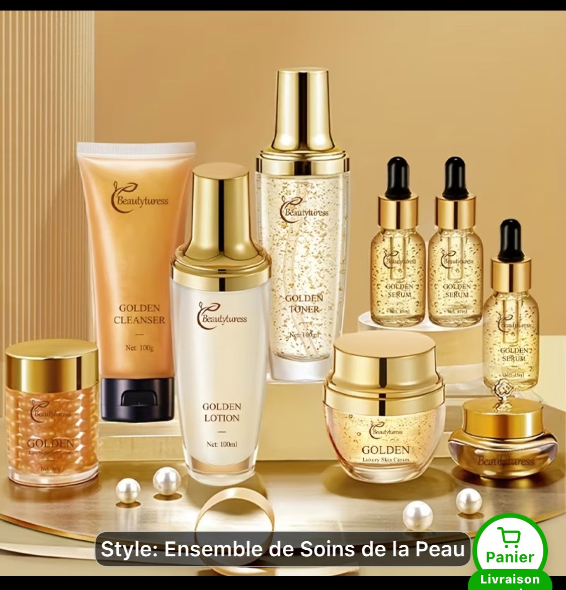 Ensemble soin de la peau pour femmes