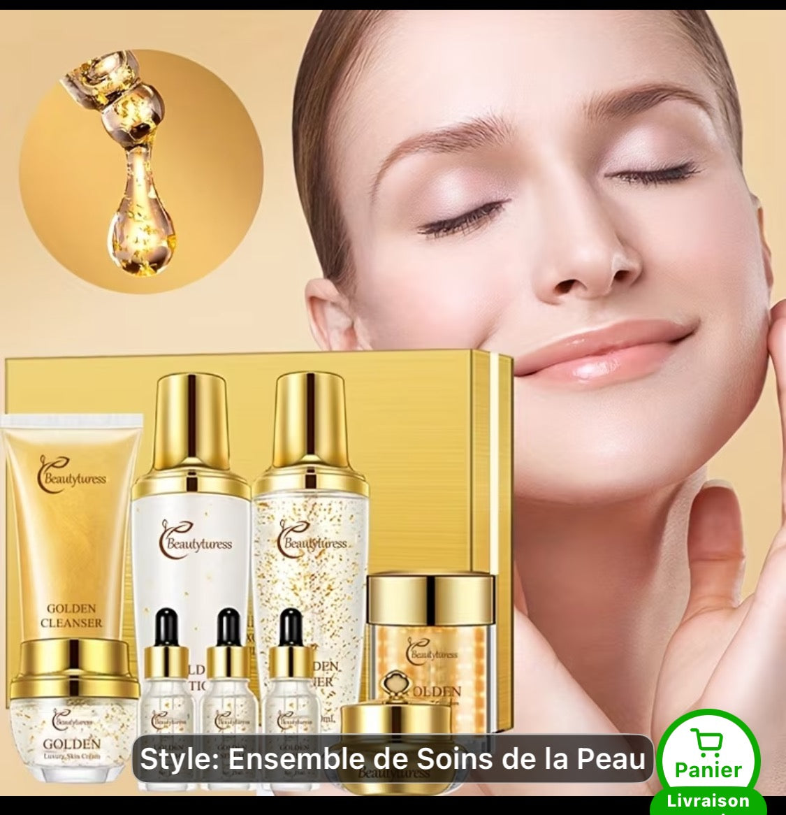 Ensemble soin de la peau pour femmes
