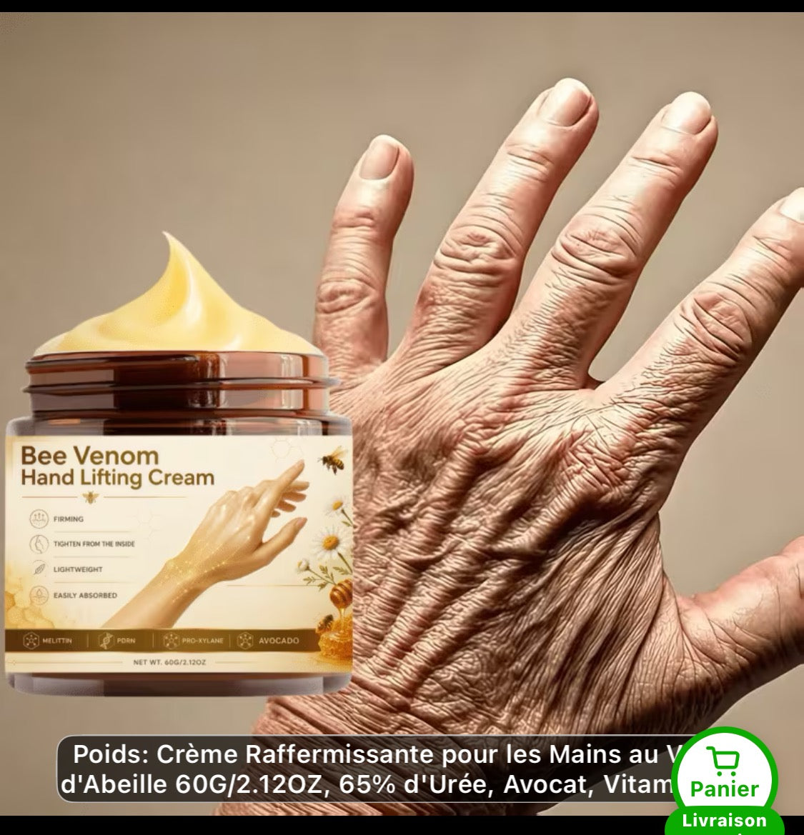 Crème pour soins de la main