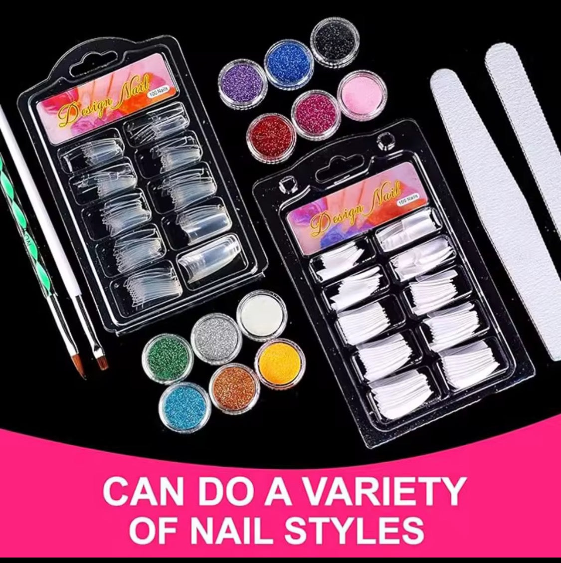Kit d ongles en acrylique