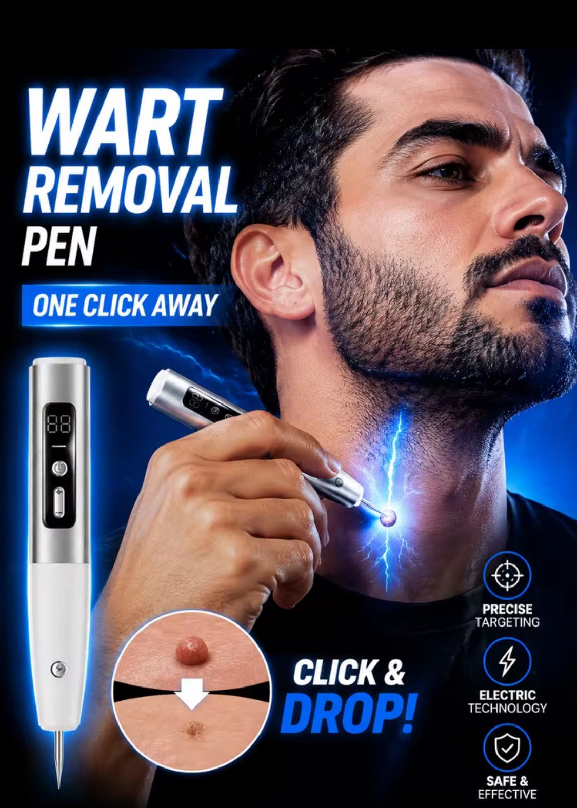 stylo d’élimination des verrues