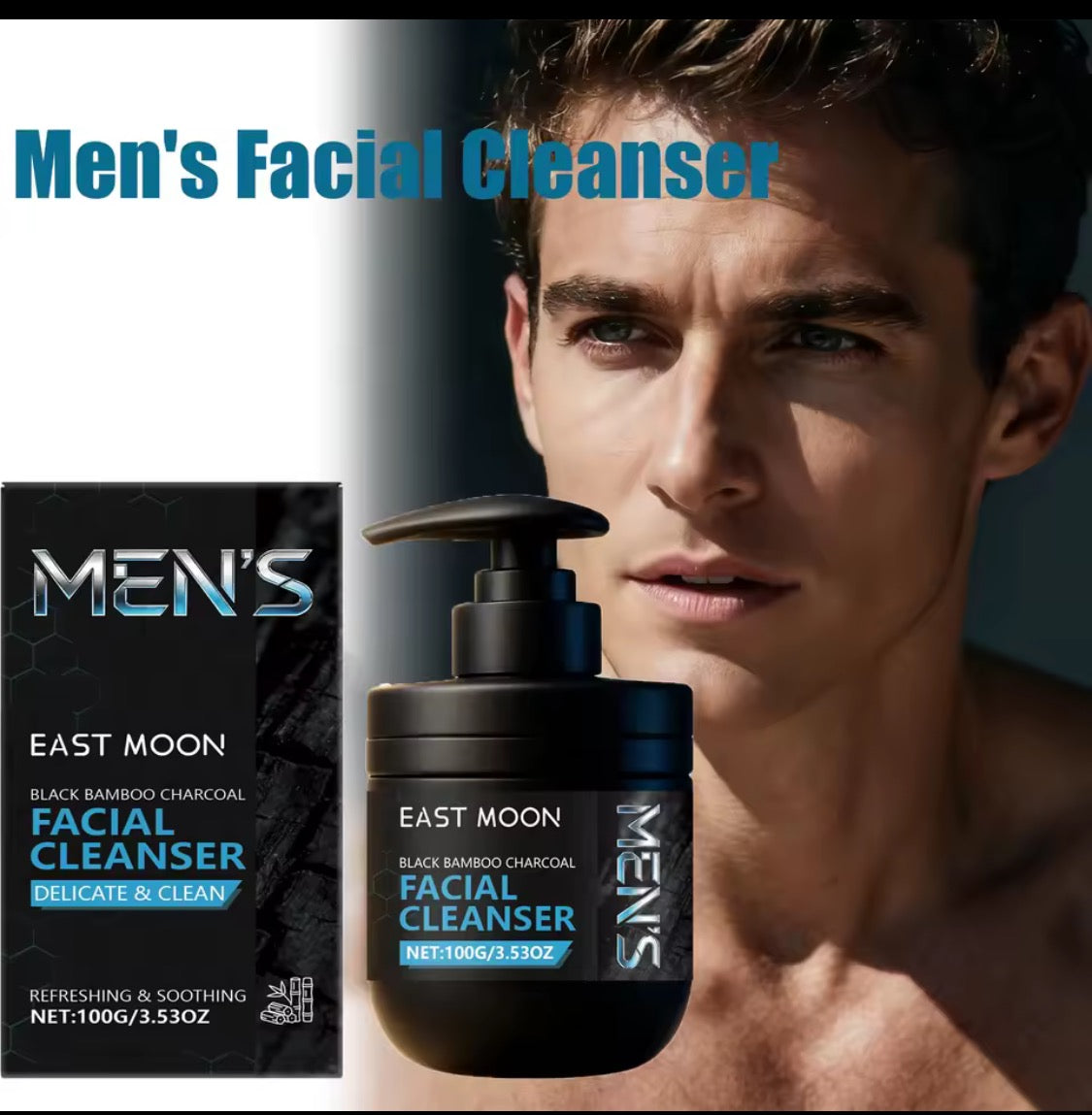 nettoyant, visage pour homme