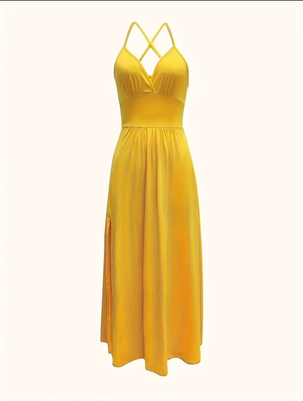Robe caraco fendue pour femmes