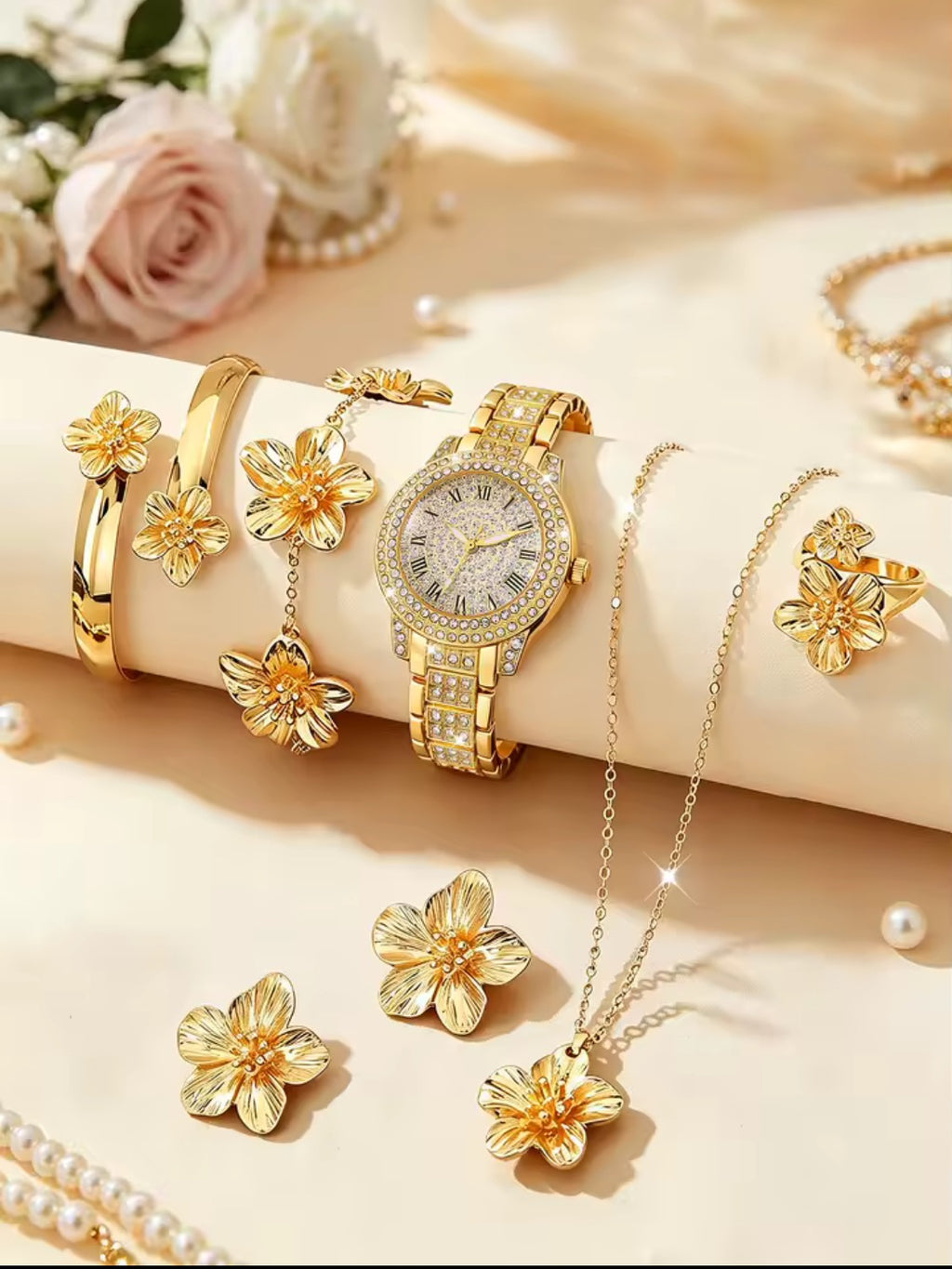Coffret montre a quartz ronde