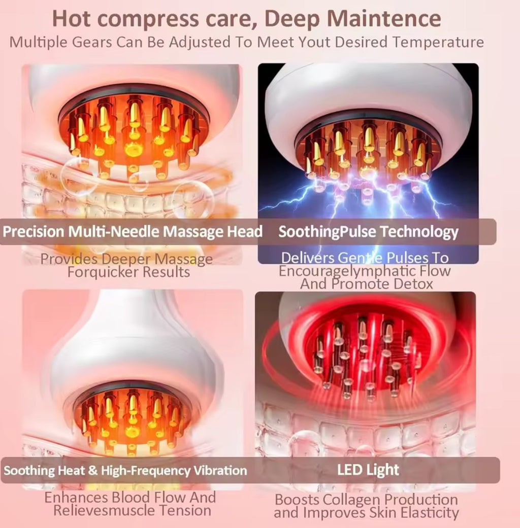 appareil de massage à micro courant, rechargeable pour drainage lymphatique remodelage du corps