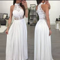 Robe longue en dentelle pour femmes