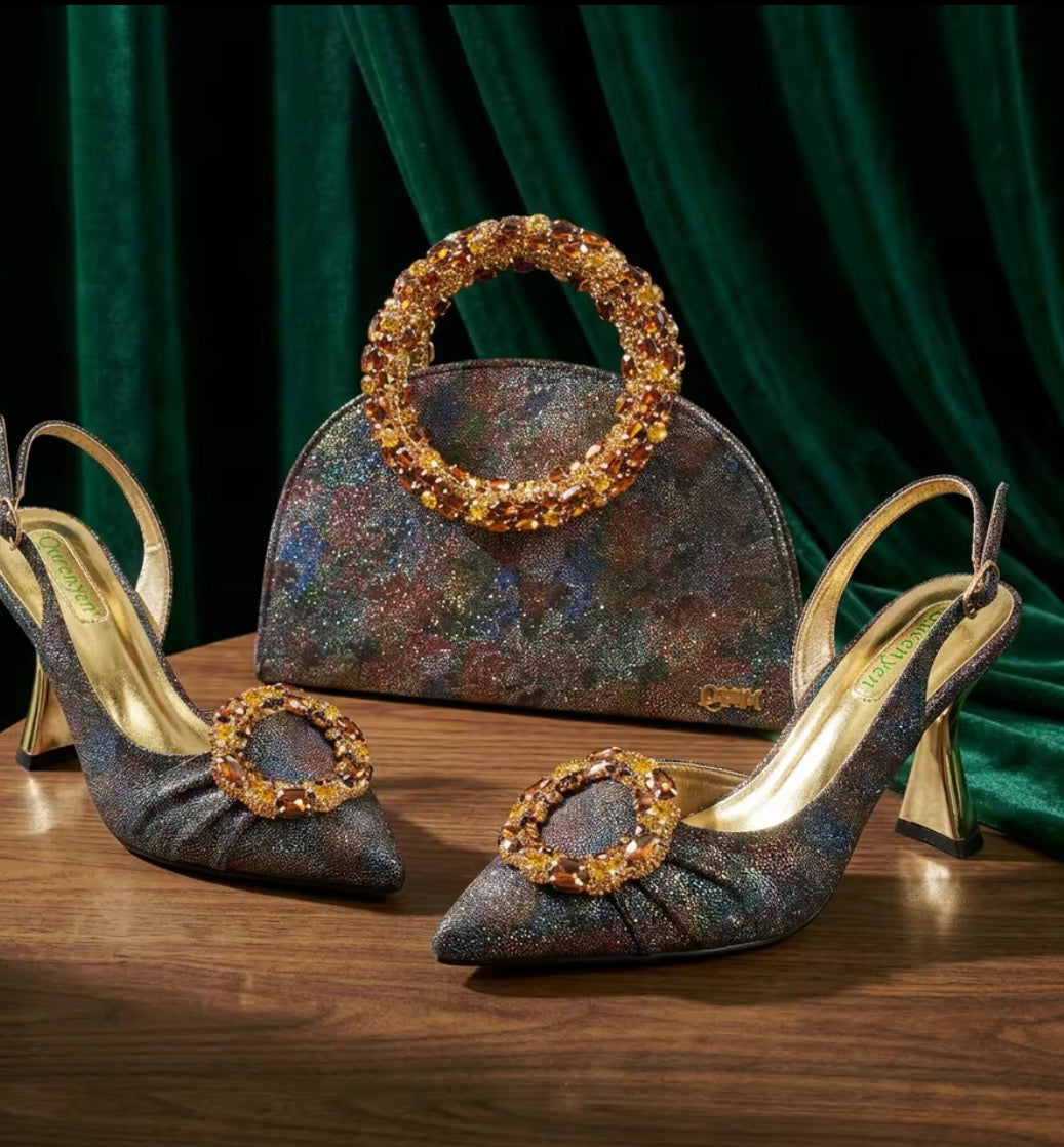 ensemble de chaussures à talons pour femmes