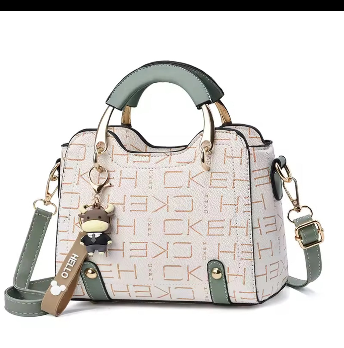 sac à main carré avec l’imprimé pour femme