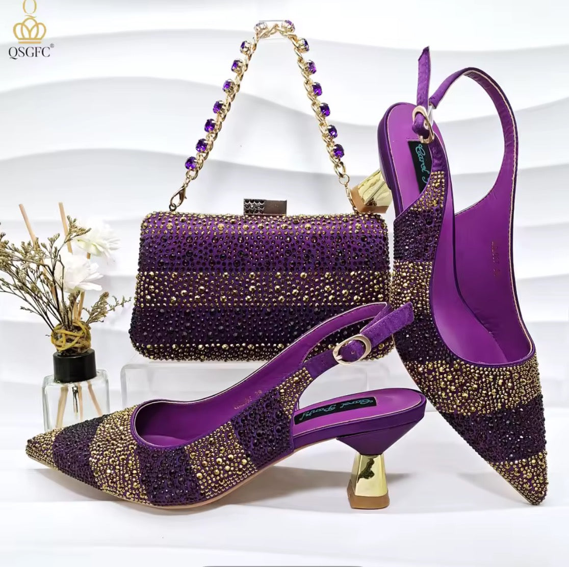 ensemble, chaussures et sac de luxe